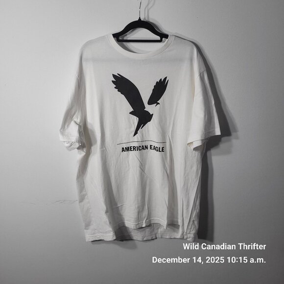 American Eagle Outfitters Other - American Eagle XL White Graphic Tee Super Soft Cotton Standard Fit T-Shirt
